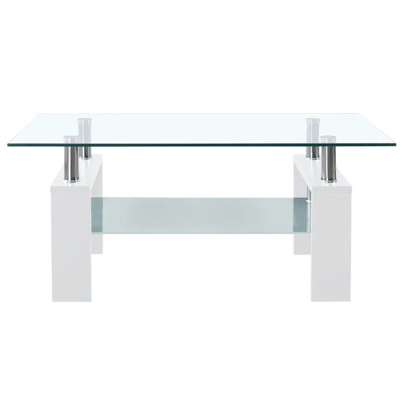Berlynn Four Leg Coffee Table, White