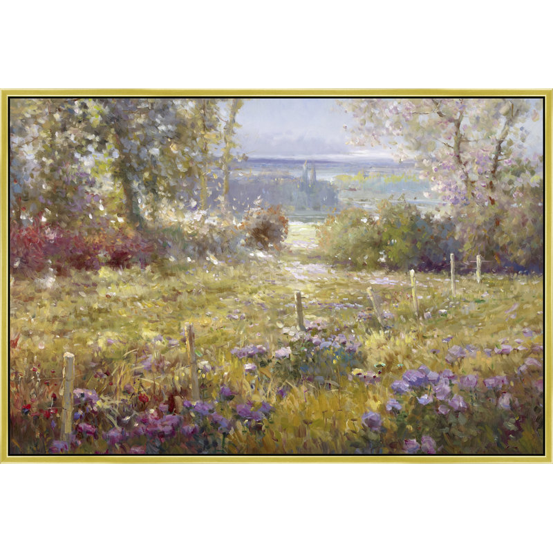Whispers Beyond The Meadow Print, 50" H x 74" W, Gold