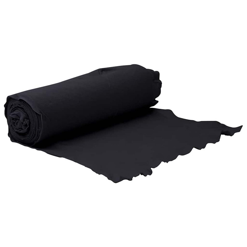Vidaxl Geotextile Membrane White 1 X 10 M Polyester Fibre, 5000cm H x 100cm W, Black