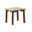 Ensemble de 3 tables basses beiges et brunes 3 pièces Table de bout rectangulaire et 2 tables de bout-1377649547-1377649548