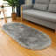 Oval 120 cm x 60 cm Faux Sheepskin Area Rug
