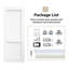 Full-assembled Door Panel, Concealed Track Sliding Barn Door White Primer Solid Wood Closet Doors With Installation Hardware Kit-131098482-131098487
