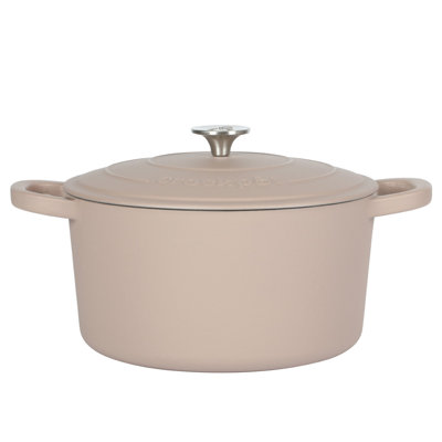 Cocotte ronde artisanale en fonte antiadhésive Crock-pot