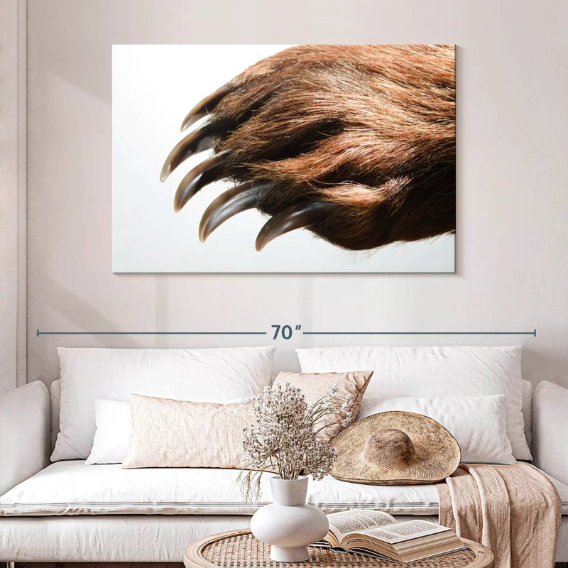 Brampt Brown Bear Claws, 32" H x 48" W