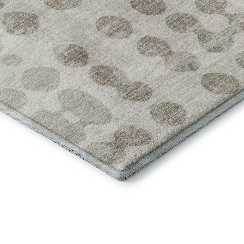 Premium Machine Washable Prisco Ivory Rug, Rectangle 10' x 14'