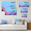Fleurs de cerisier - reproduction sur toile avec cadre flottant-299445184-299445172