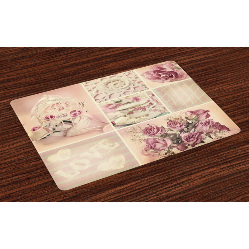 Gaudet Mothers Day Vintage Lace Cups Placemat