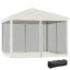 Tente à auvent avec filet Outsunny 10 pi x 10 pi Outsunny