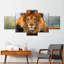 Proud Lion - ensemble de 5 toiles tendues-846844076