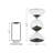 Modern Tri-Layer Hourglass With Black Sand, 60-Minute Sand Timers