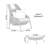 Brancaccio Outdoor Lounge Chair with Ottoman