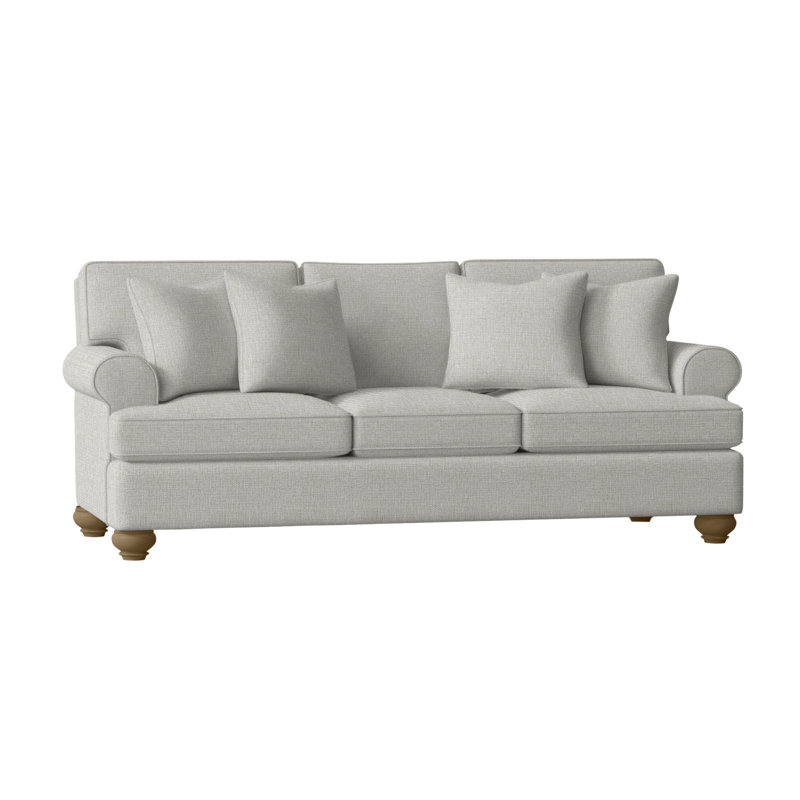Artisan Landing Upholstered 86'' Sofa, Sunweather, Curry Stripe; 0210-31