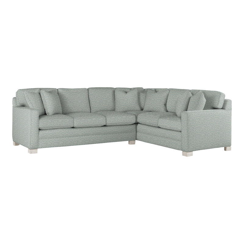 American Bungalow 2-Piece Hillcrest L-Sectional, Worthy Snow, Navajo