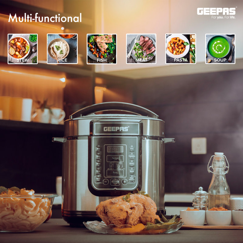 Electric Pressure 6L Slow Cooker