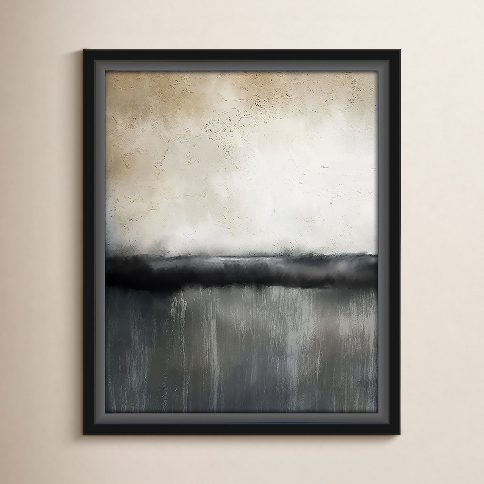Dorota "Sunset" Print by Kimberly Allen, Picture Framed Canvas, 15.5" H x 12.5" W, Black