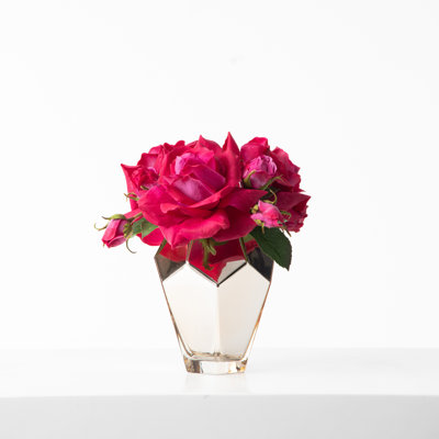 Polyether Polyurethane (PU) Rose Arrangement in Pot
