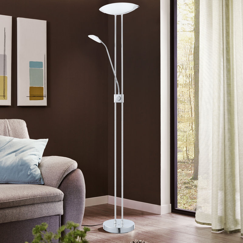 Gerard 71'' LED Torchiere Floor Lamp, Chrome