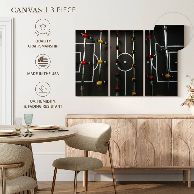 Foosball Table Game, 20" H x 33" W