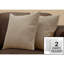 Coussins, ensemble de 2, 18 x 18 carrés, insert inclus, jet décoratif, accent, canapé, canapé, chambre à coucher, polyester hypoallergénique brun, moderne-121319937