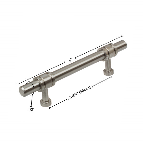 GlideRite Hardware Steel Barrel Ring Cabinet 3 3/4