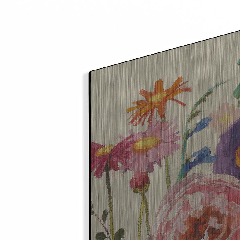 «Couleur Printemps 2» par Shirley Novak, art mural en métal, 36 po x 36 po