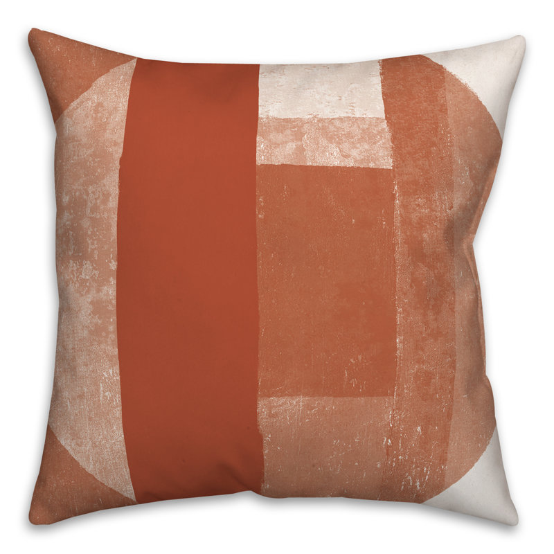  Coussin décoratif intérieur / extérieur, Orange / Rouge