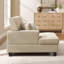 Chaise longue rembourrée en tissu 39,76 po-1990492647