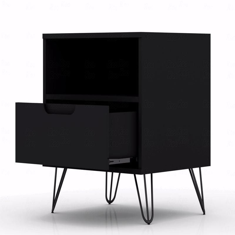 Table de chevet, Noir