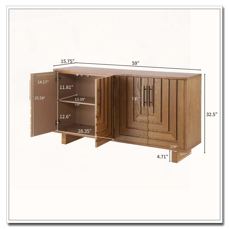 armoire de rangement avec 4 portes