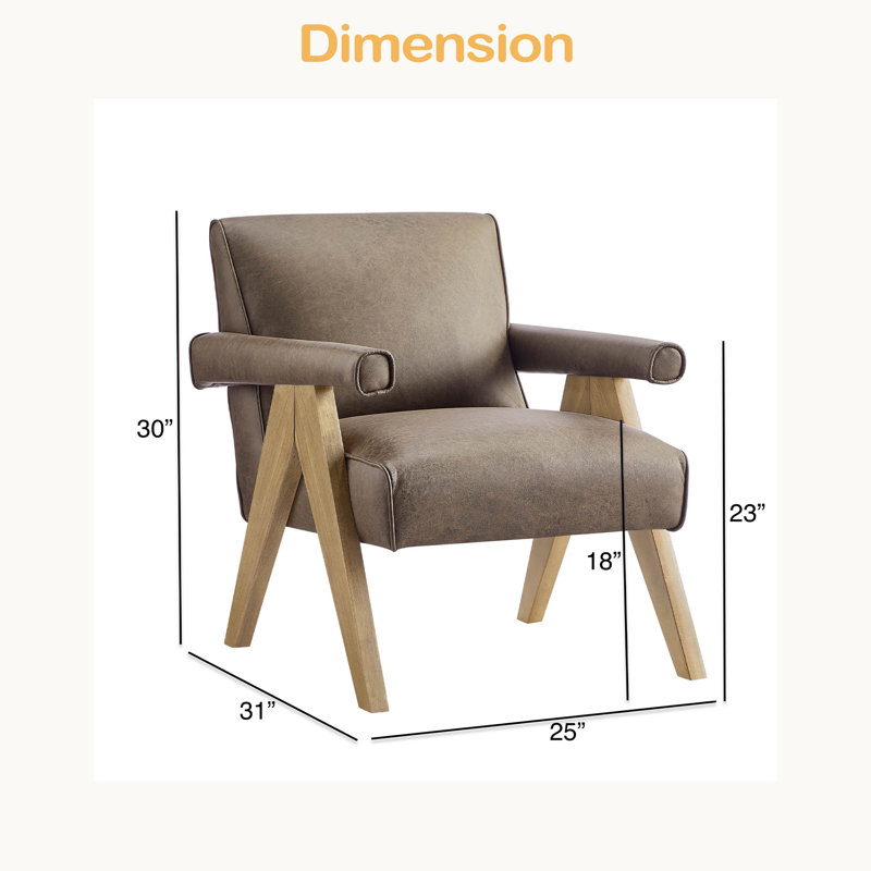 Modern Arm Chair, Espresso
