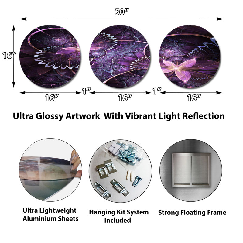 Abstract Wall Decor on Metal