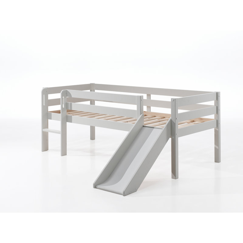 Pino European Single (90 x 200cm) Convertible Loft Bed Bed by Vipack, White