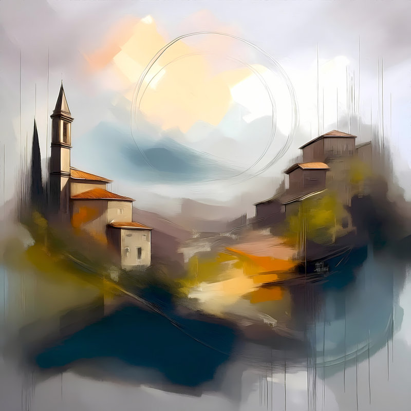 Golden Light, 24" H x 24" W