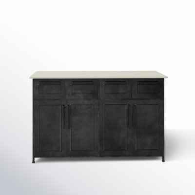 Lydia Kitchen Island Marble by AllModern