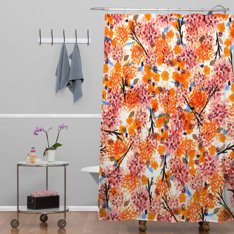 Rideau de douche simple forest forest