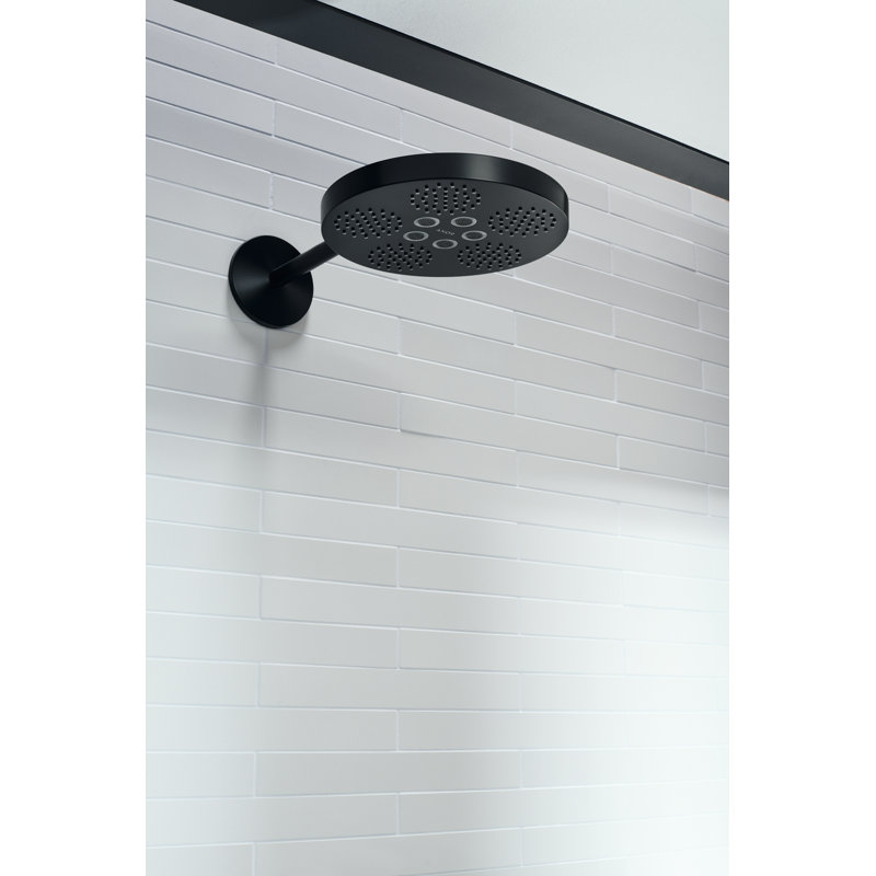 Rain Fixed Shower Head, Matte Black