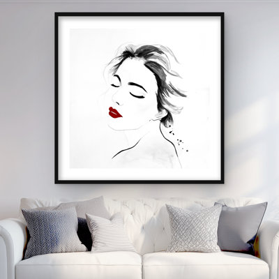 «Right Side Watercolor», reproduction encadrée