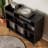 Meher 45" W Vinyl Record Storage Cabinet with Charging Station, Adjustable Open Shelves-339907862