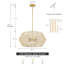 Nekoosa 4-Light Dimmable Geometric Chandelier