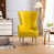 Lemon Yellow Faux Leather