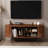 TV Stand, 55" Modern TV Console Table with Storage Compartment and Sliding Door-1435339565