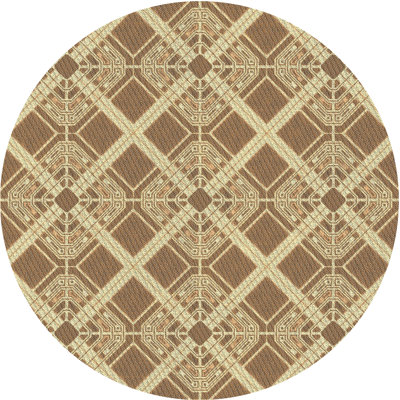 Tapis zone beige à motifs