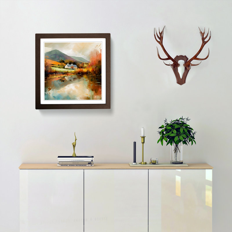 Wales Impressionism No.1 - Framed Print, Walnut