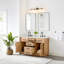 Meuble-lavabo double 54 po avec miroir Dejean-1610372076