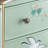 Green Solid + Manufactured Wood Accent Cabinet