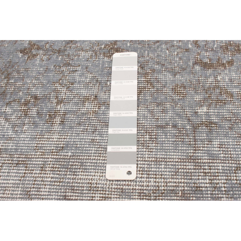 Tapis unique en laine noué à la main de style années 2000 de 4 pi 5 po x 8 pi 1 po Olajuwon