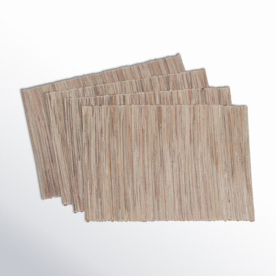 Bevis Water Hyacinth Striped Rectangle Placemat