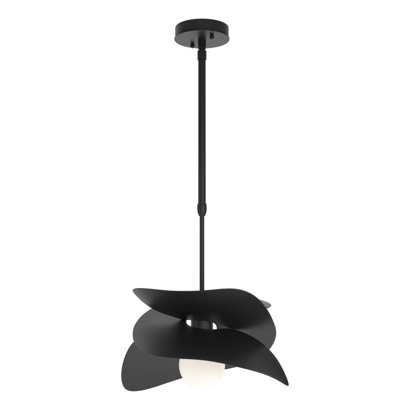 Hibiscus 1 - Bulb 12.9" H Outdoor Pendant, Coastal Dark Smoke, Multiple: 15.5" - 45.5"