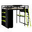 Lit mezzanine en bois-223592803