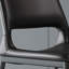 Chaise d'appoint noire à dossier solide (ensemble de 2)